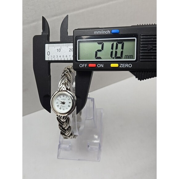 Gianello Sterling Silver 925 Ladies Bracelet Watch Roman Dial Quartz New Battery - Picture 5 of 12